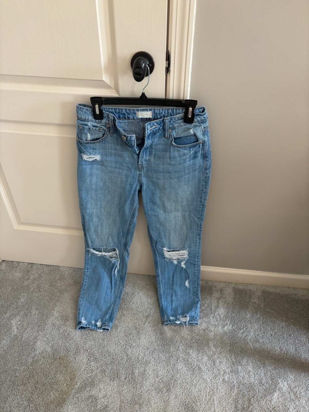 Altar'd State Light Blue Distressed Boyfriend Jeans